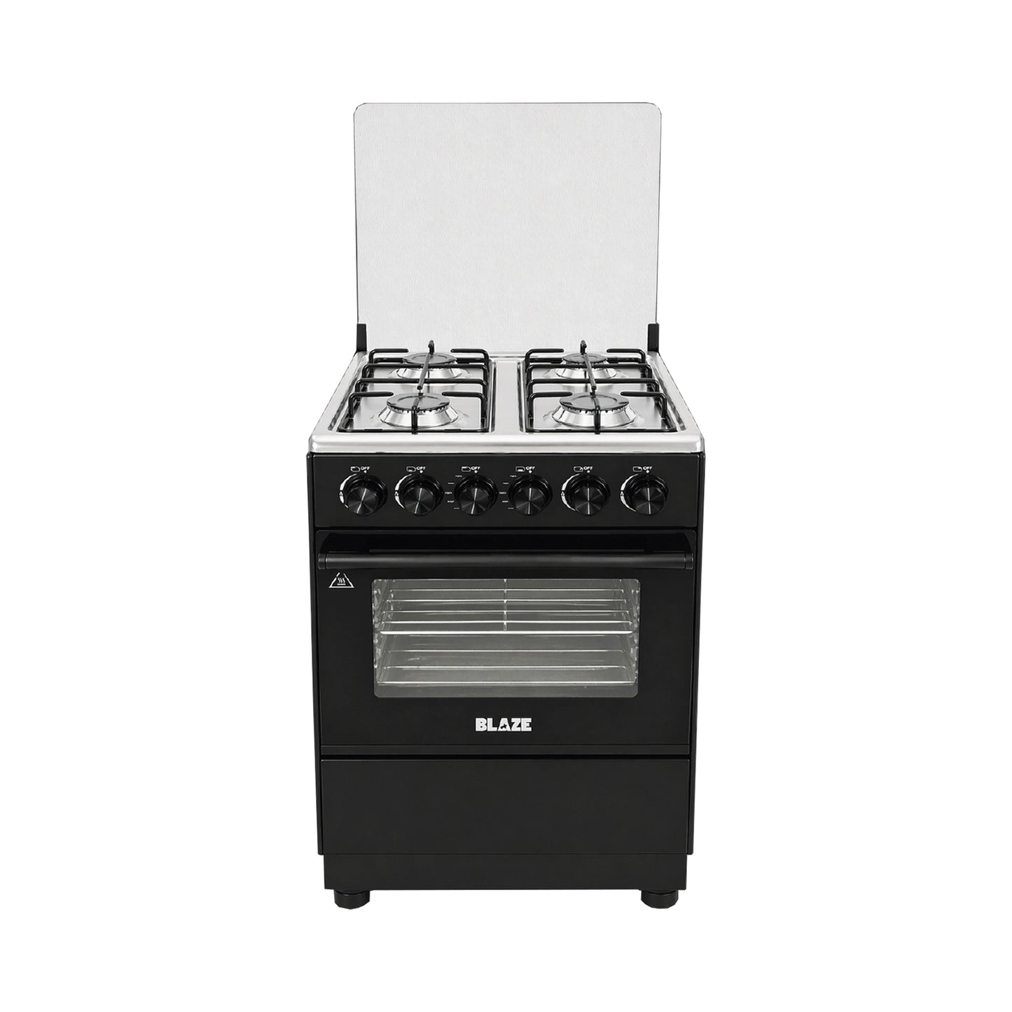Blaze Outdoor 4 Burner Gas Stove with Gas Oven Black