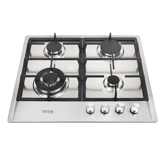 TOTAI STYLE 4 BURNER GAS HOB - STAINLESS STEEL