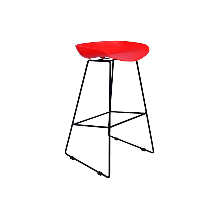 Exotic Designs Minimalist Barstool Red