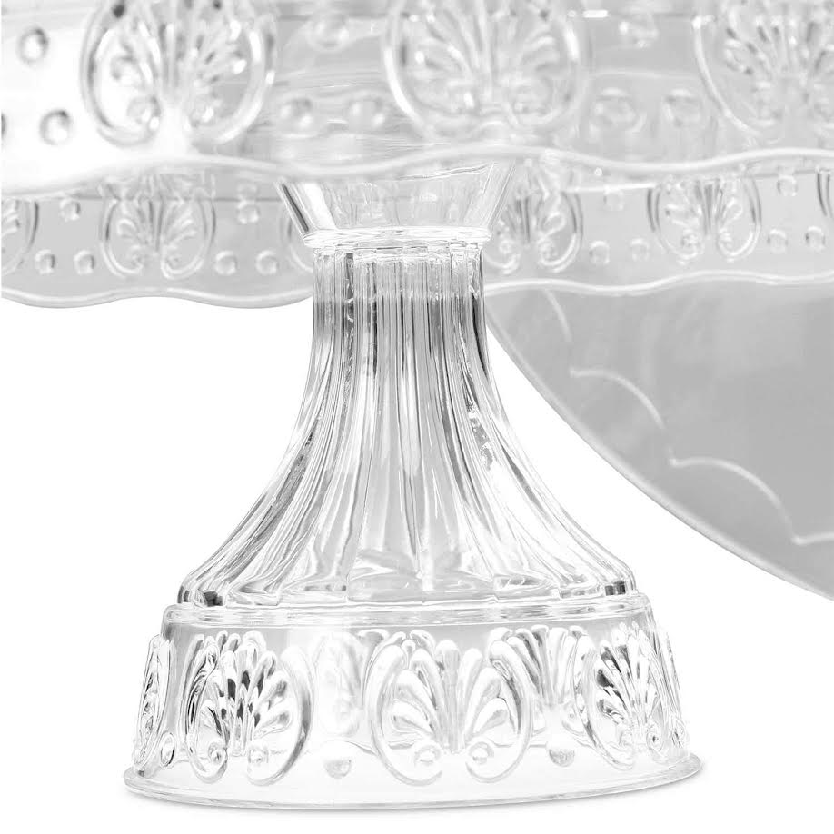 Kitchen Life Vintage Dome Cover Cake Server Stand Clear