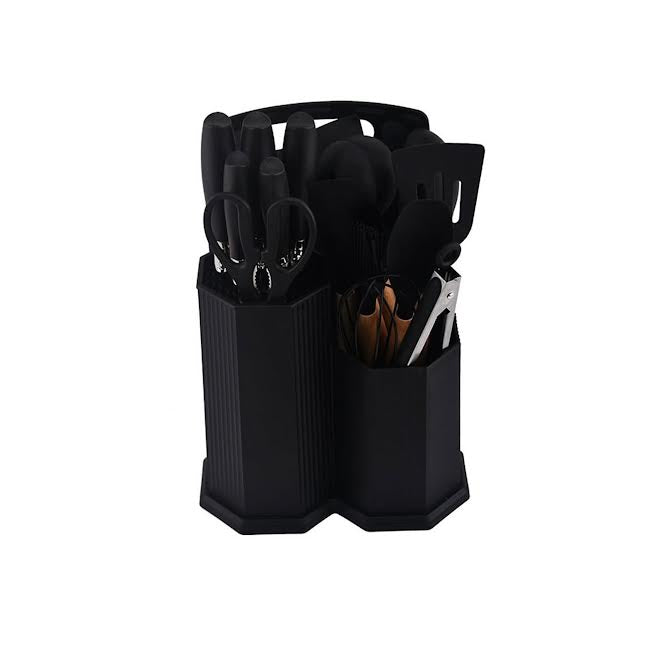 CH 19 Piece Cooking Utensils Set Black