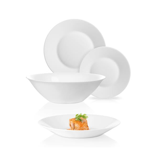 Luminarc 19 Piece Essence Dinner Set White