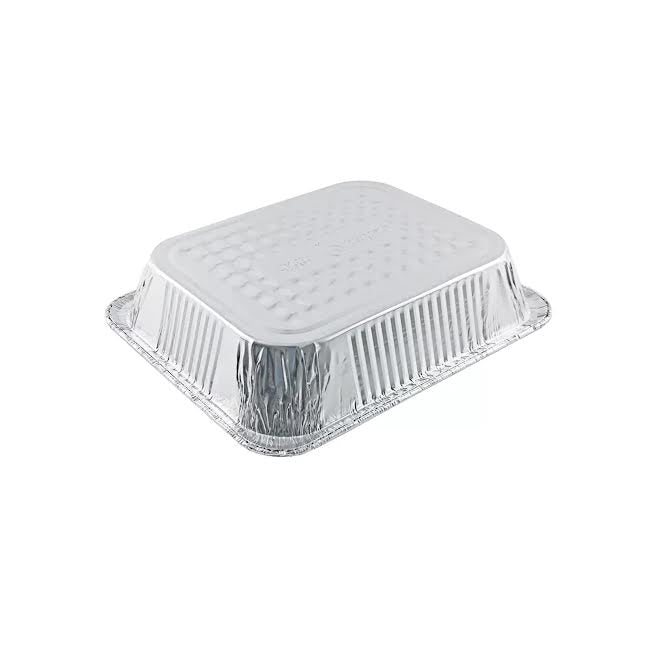 Inpulse Homeware 5 Pack 3.5Lt Aluminum Foil Food Container Set Silver