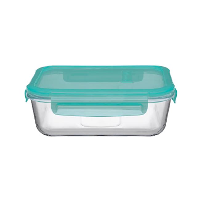 Pasabahce Snowbox 1Lt Cliplock Storage Bowl Green