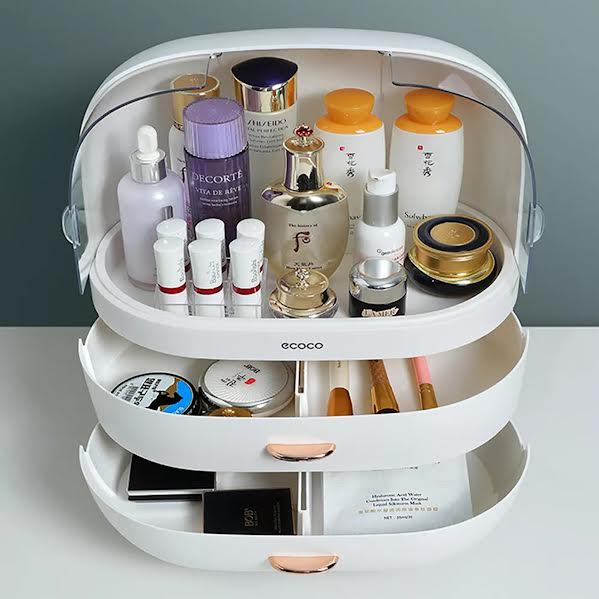 Antalya Makeup Organiser White