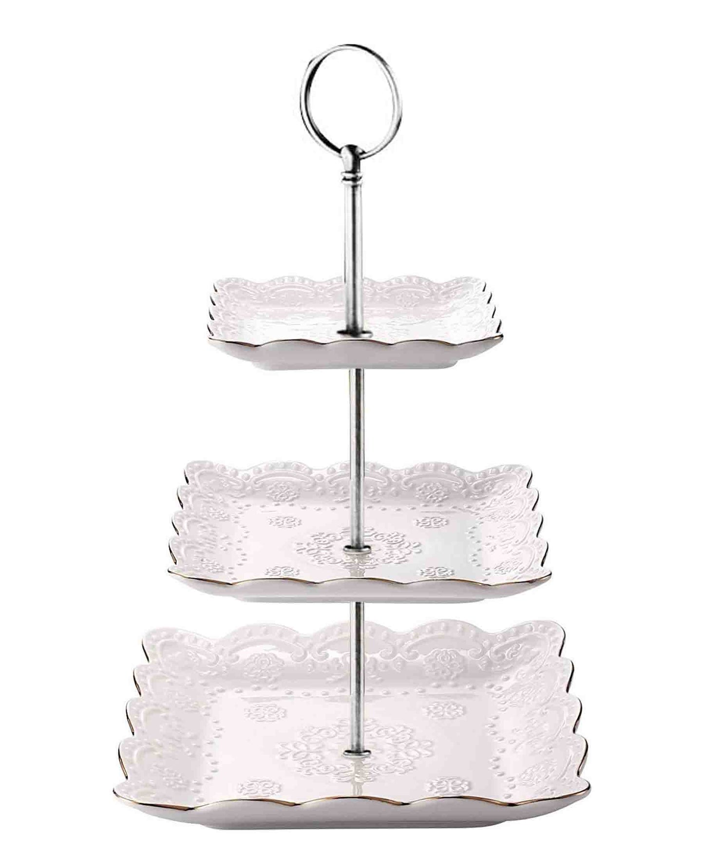 Kitchen Life Cake Stand - White