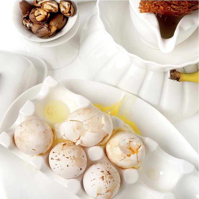 JAN Maison Blanche 34.5cm 4 Division Bowl White