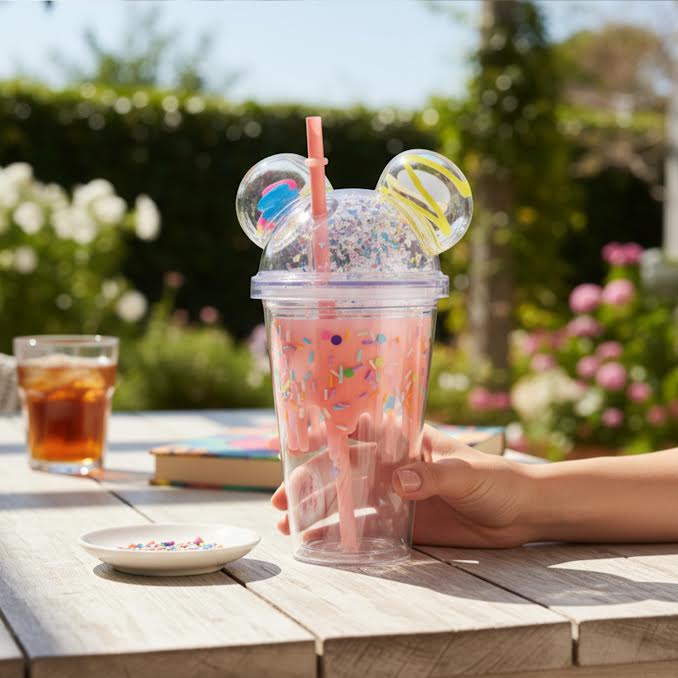 450ml Double Wall Mickey Mouse Cup Multicoloured