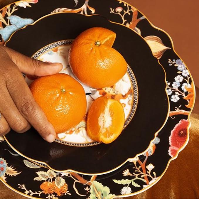 Jenna Clifford Midnight Bloom 21cm Side Plate Multicoloured