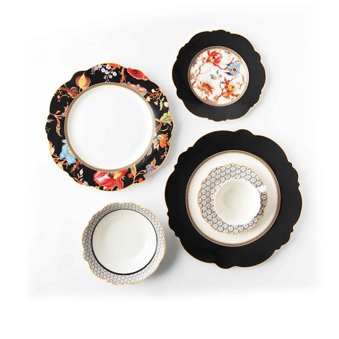 Jenna Clifford Midnight Bloom 28cm Dinner Plate Multicoloured