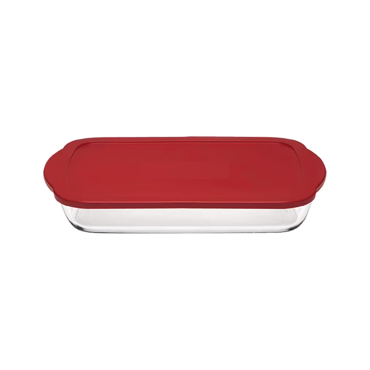 Borcam 1.95Lt Rectangular Casserole with Lid Clear