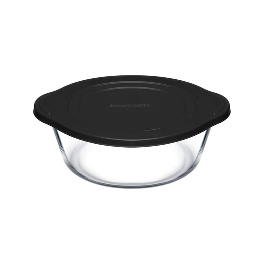Borcam 840ml Casserole with Lid Clear