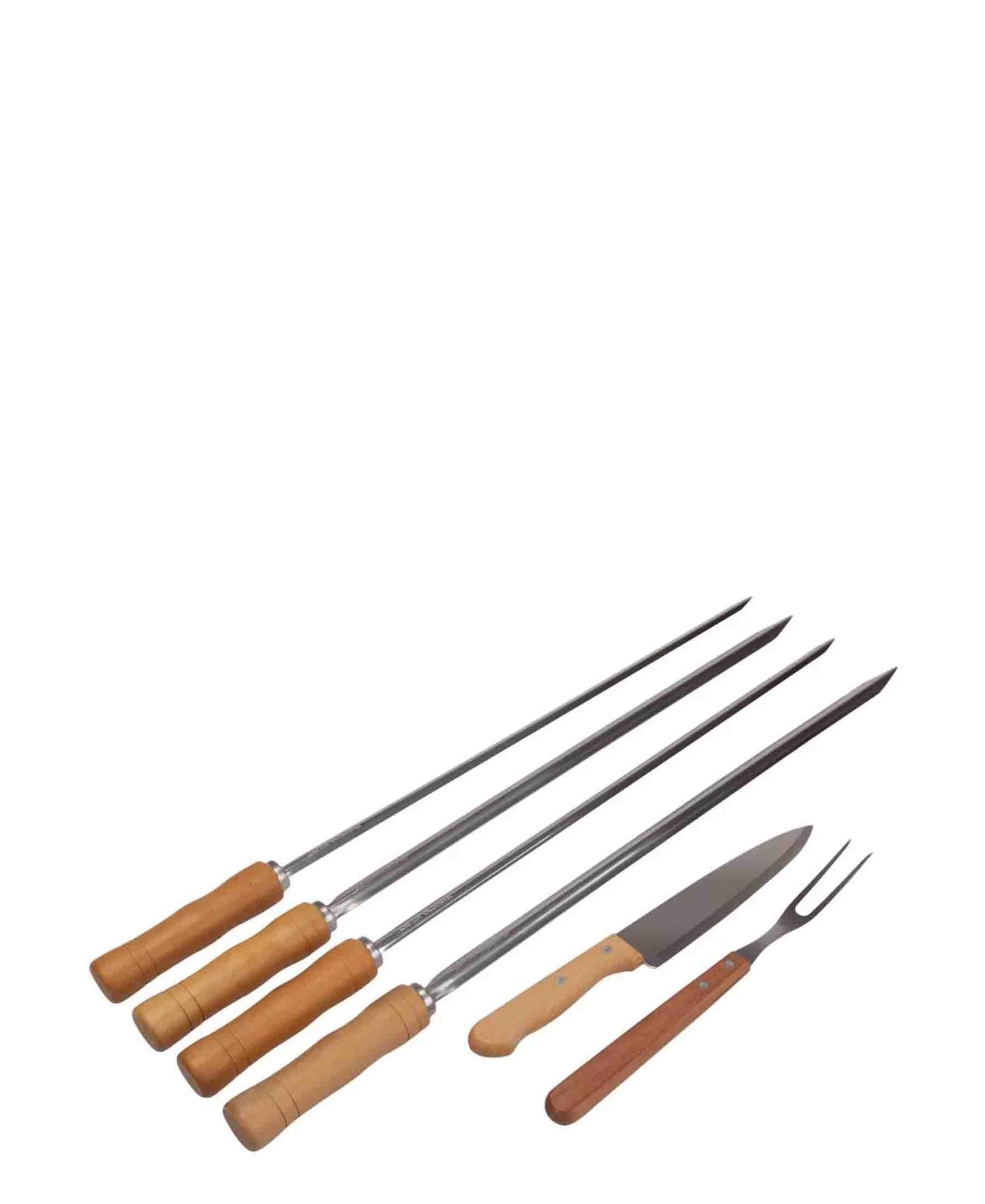 Tramontina 6 Piece Braai Set (Blister Packaging) - Brown