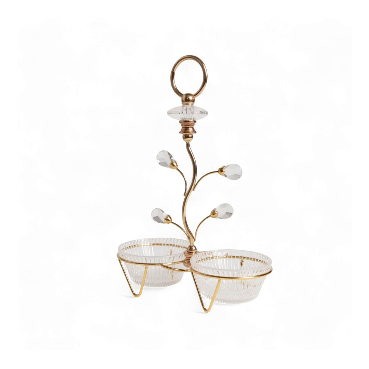 The Venice 2 Piece Snack Bowl Set Gold