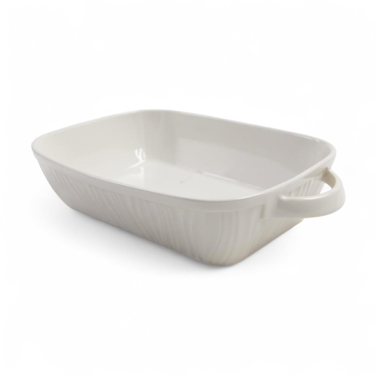 Kitchen Life Ceramic Rectangular Platter White