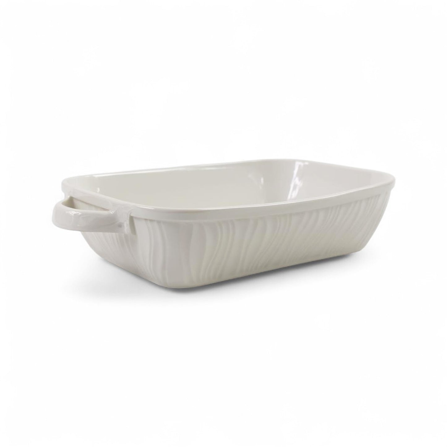 Kitchen Life Ceramic Rectangular Platter White