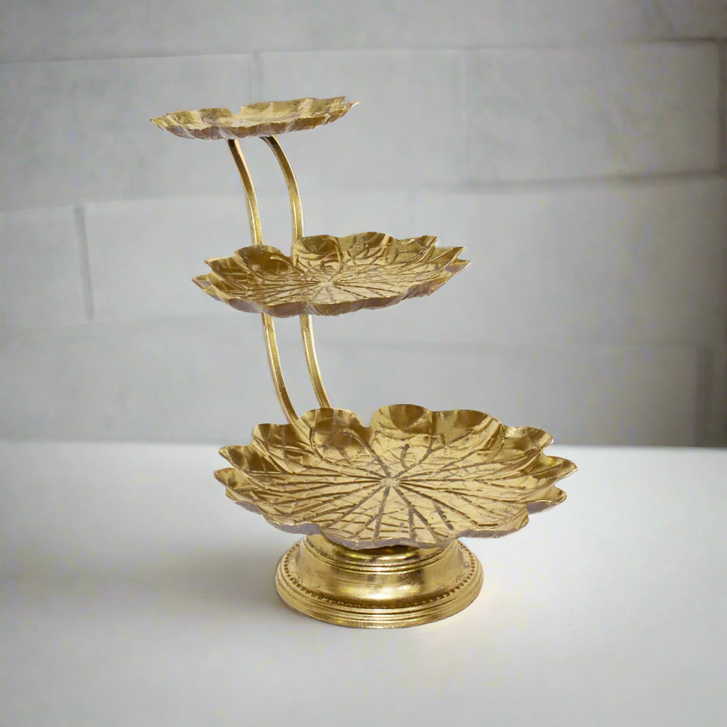 Urban Decor 3 Tier 40cm Display Stand Gold