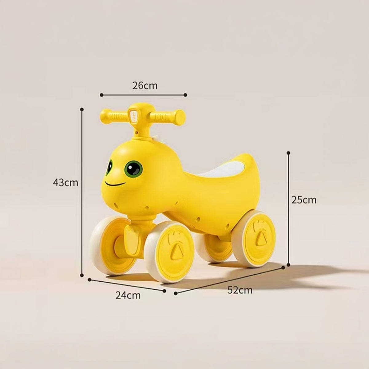 4 Wheel Balance Bike Green