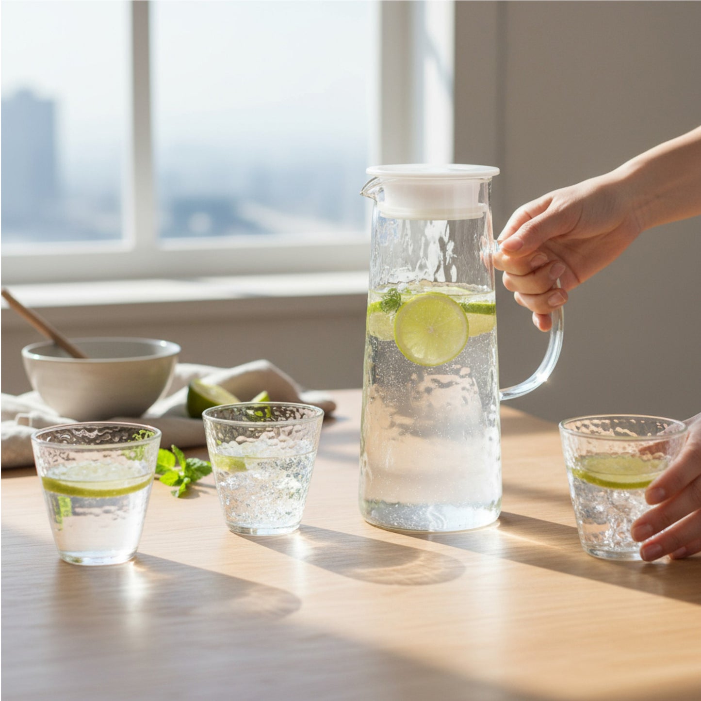 Kitchen Life 5 Piece Water Set Clear