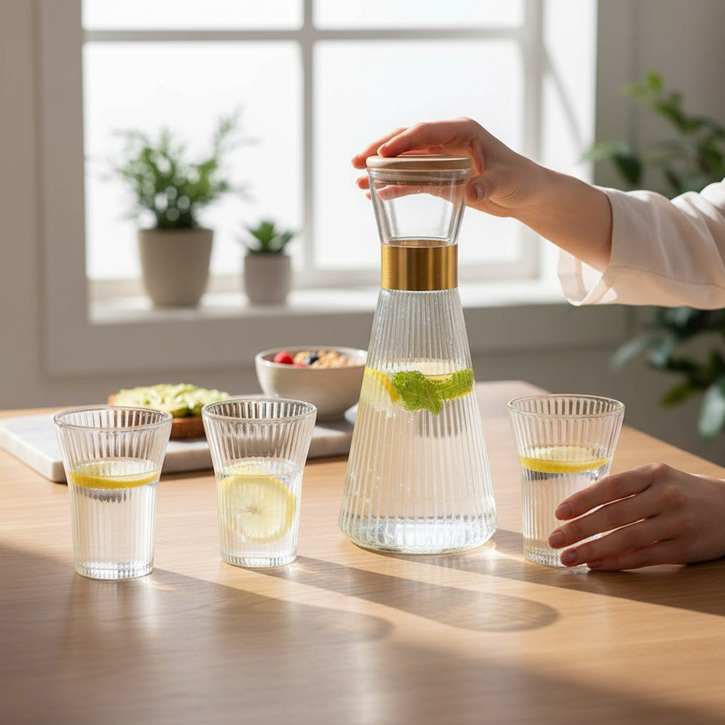 Kitchen Life 7 Piece Water Set Clear