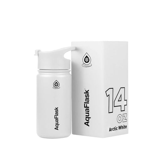 Aquaflask 414ml Flask Arctic White