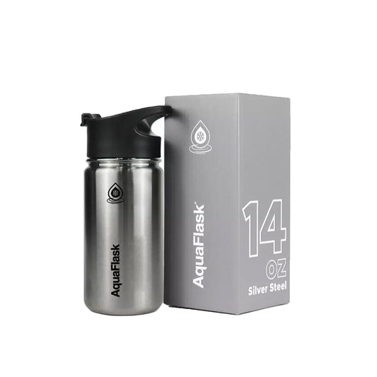 Aquaflask 414ml Flask Silver Steel