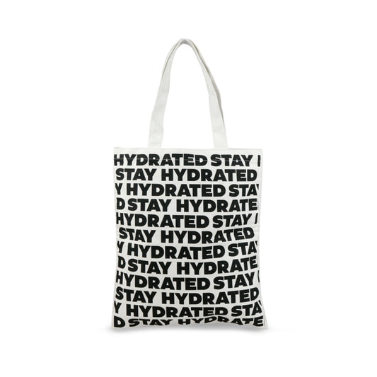 Aquaflask Stay Hydrated Tote Bag Black & White