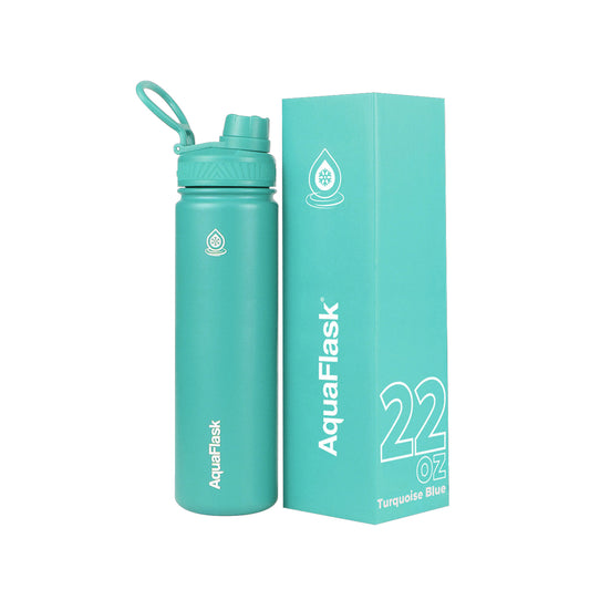 Aquaflask 650ml Flask Turquoise Blue