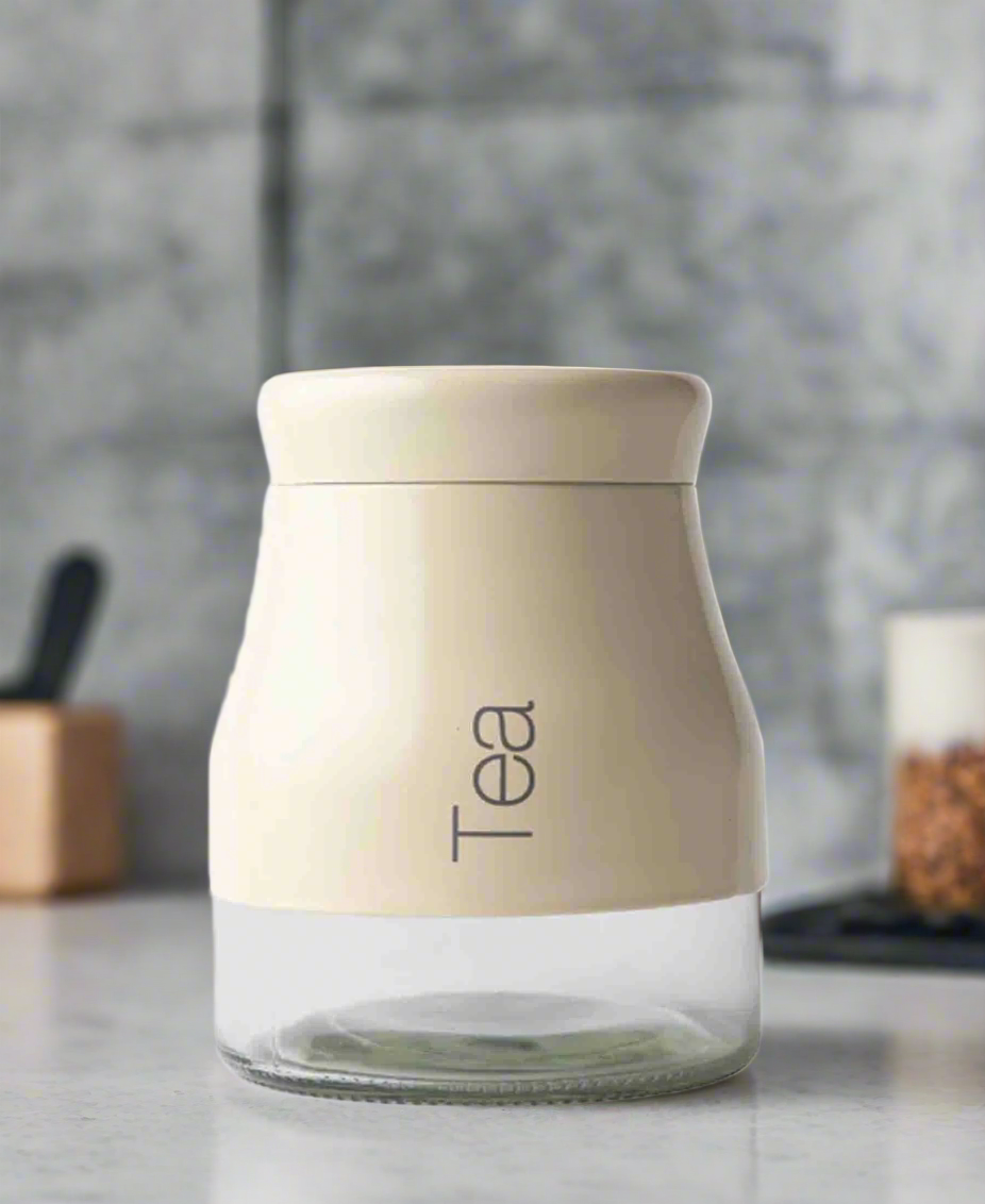 Hotel Collection Tea Jar - Cream