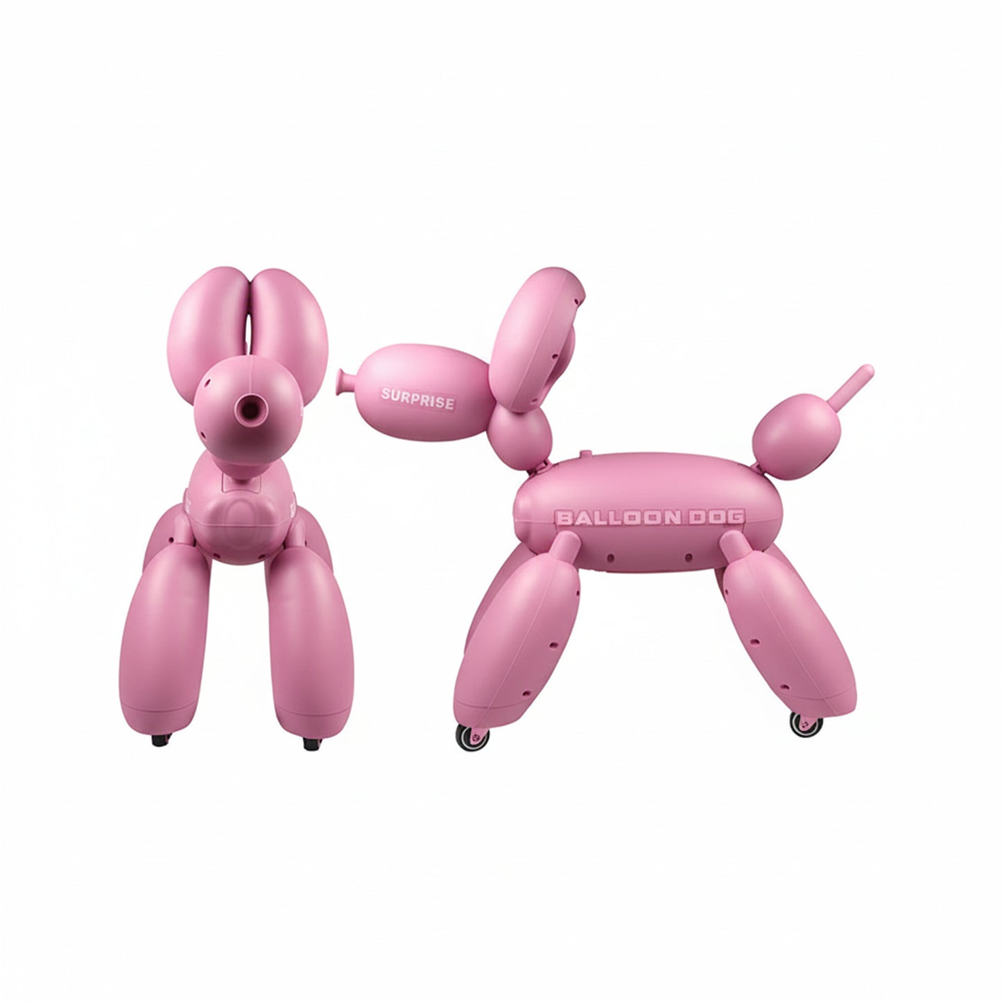 Balloon Dog with Wheels Pink