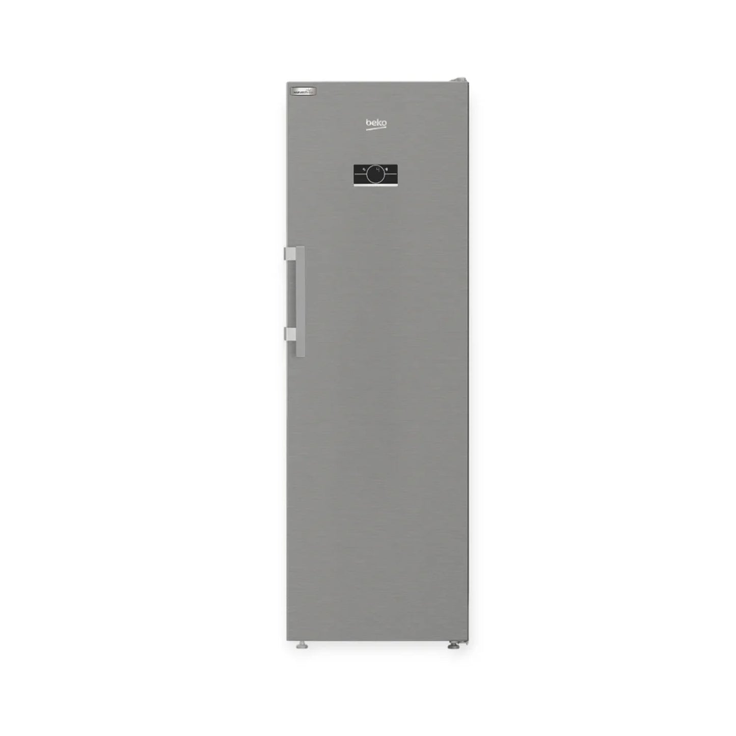 Beko 365L Beyond 60cm Upright Fridge Pearl Steel