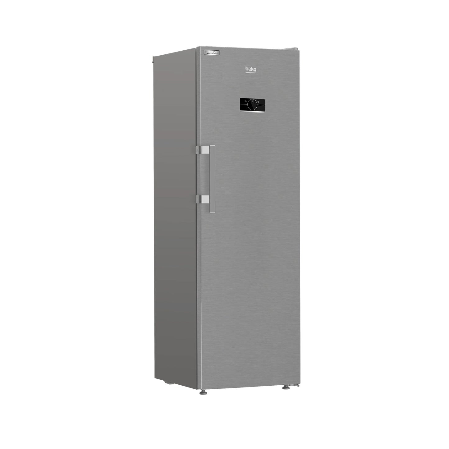 Beko 365L Beyond 60cm Upright Fridge Pearl Steel