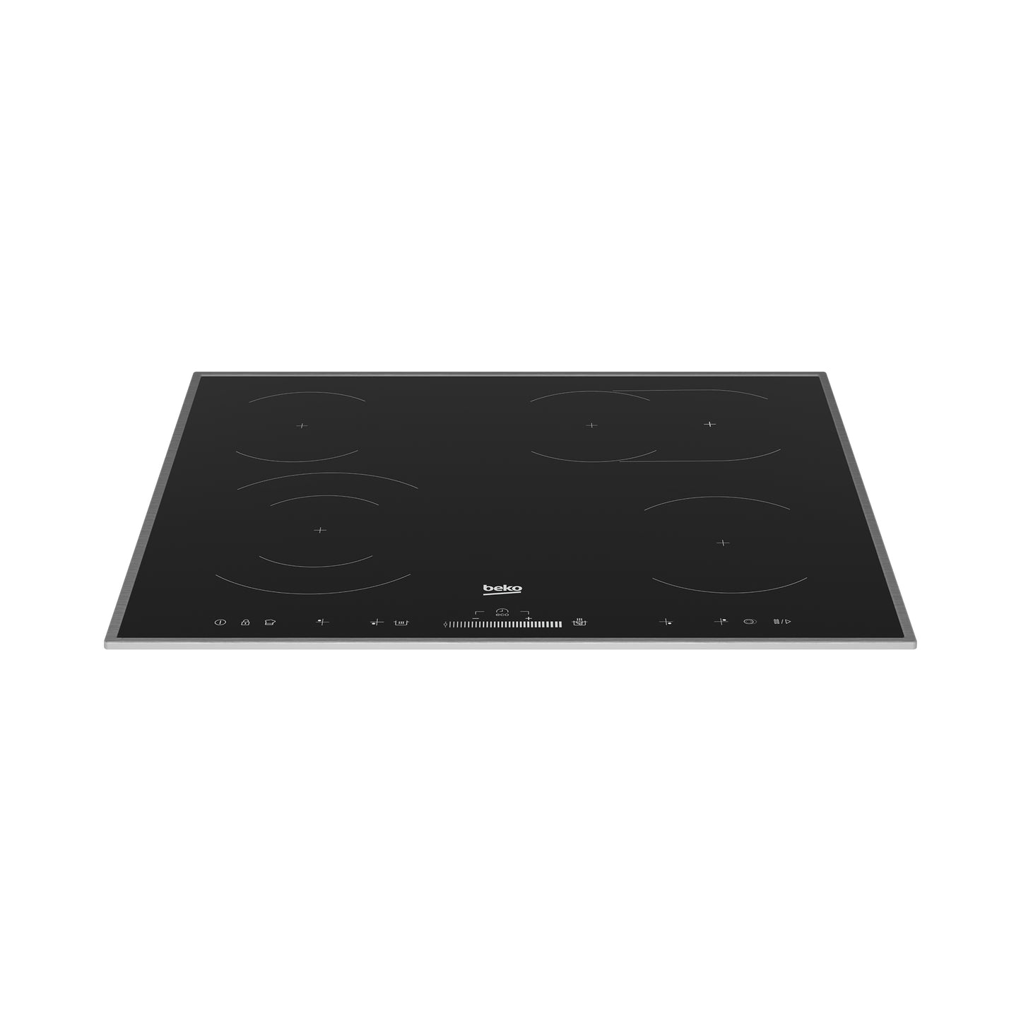 Beko 60cm Vitroceramic Hob with Dual & Flexi Zones Black
