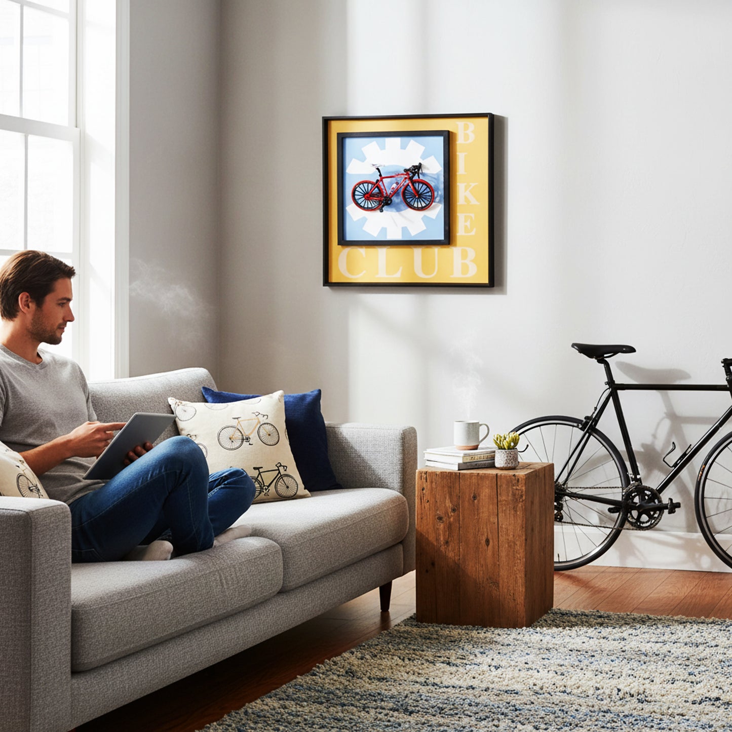 40 x 40cm Bicycle Frame Red