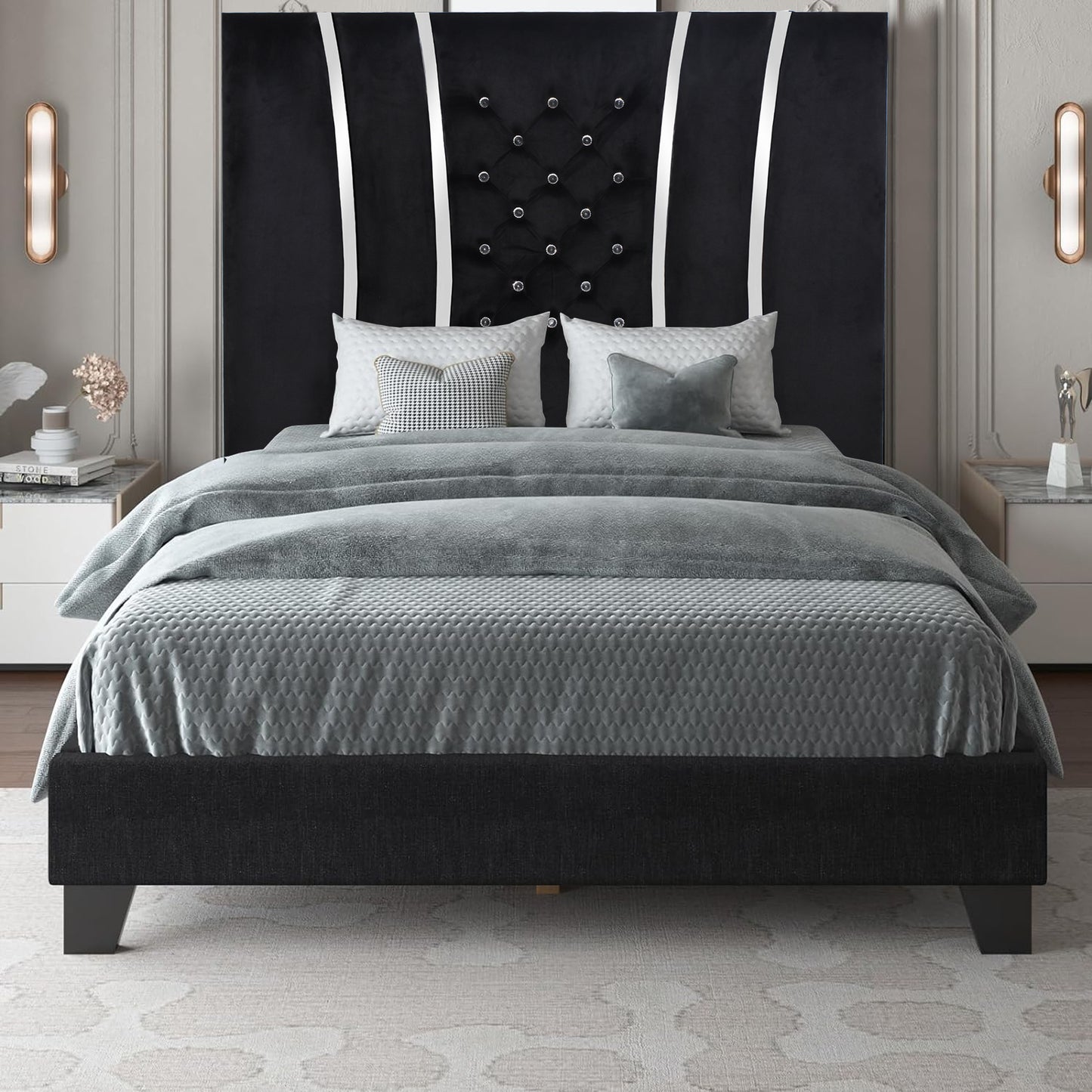 Seville Headboard Black
