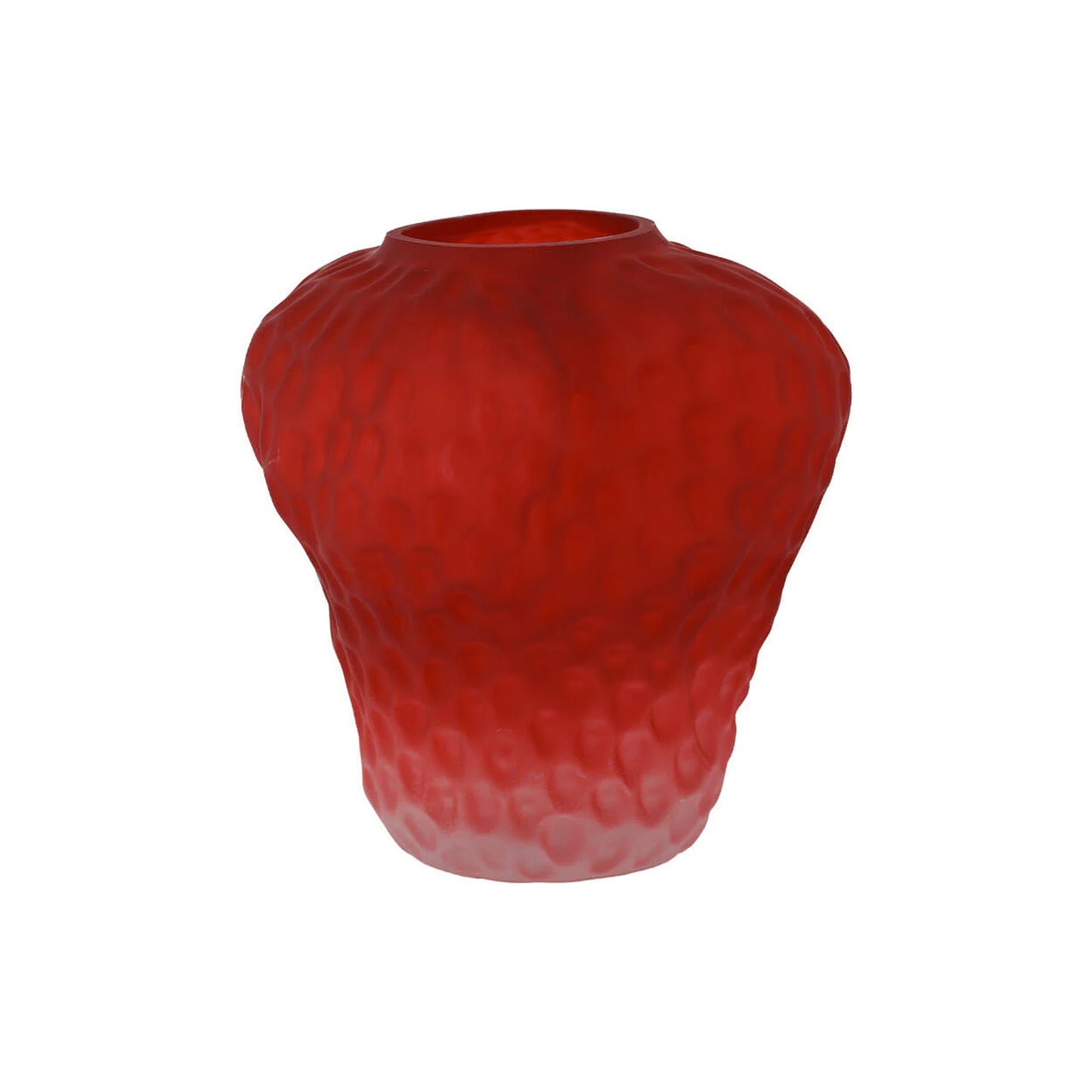 Urban Decor 18cm Strawberry Vase Red