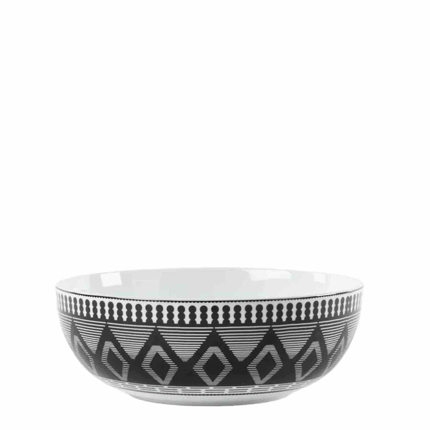 Chaka Chaka Homeware Salad Bowl - Black & White