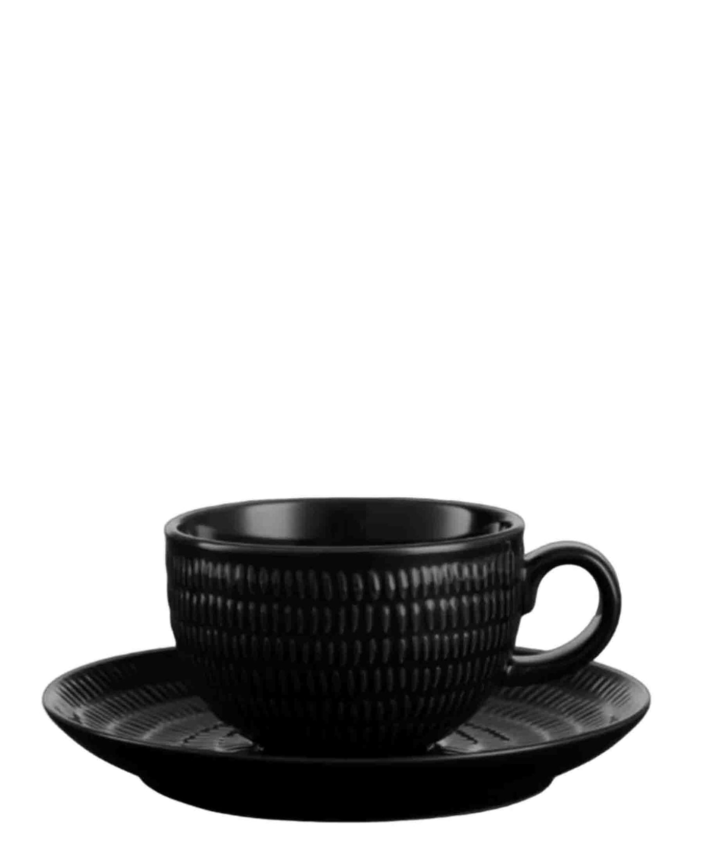 Chaka Chaka Homeware Rice Cup & Saucer - Black
