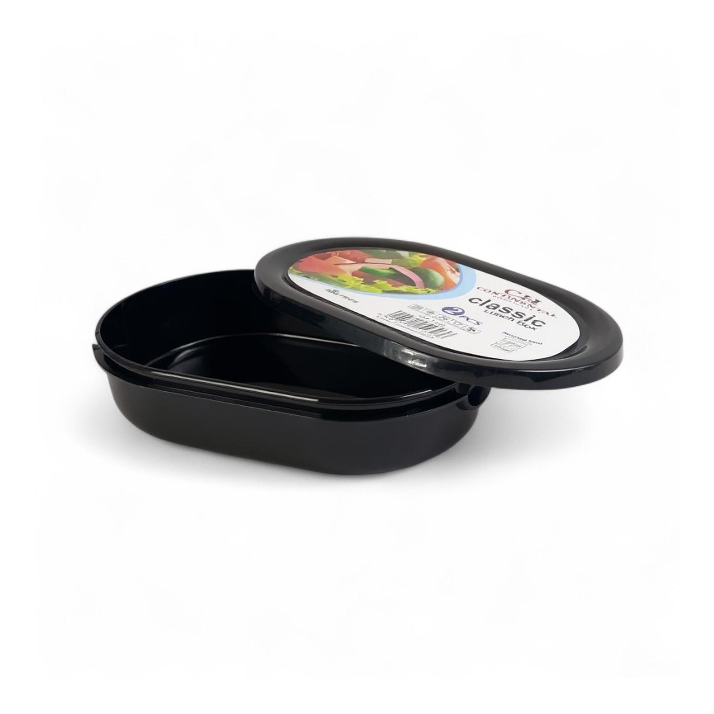 CH 2 Piece Classic Lunch Box Set Black