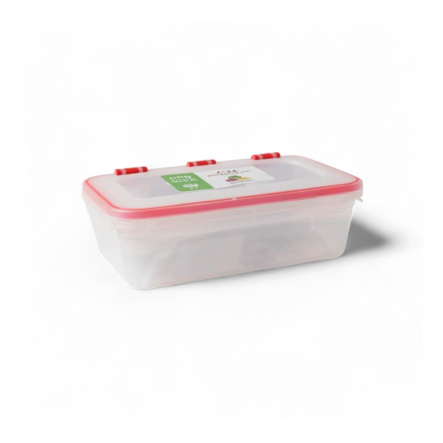 CH Wilko 2Lt Clip Lock Rectangular Container Red