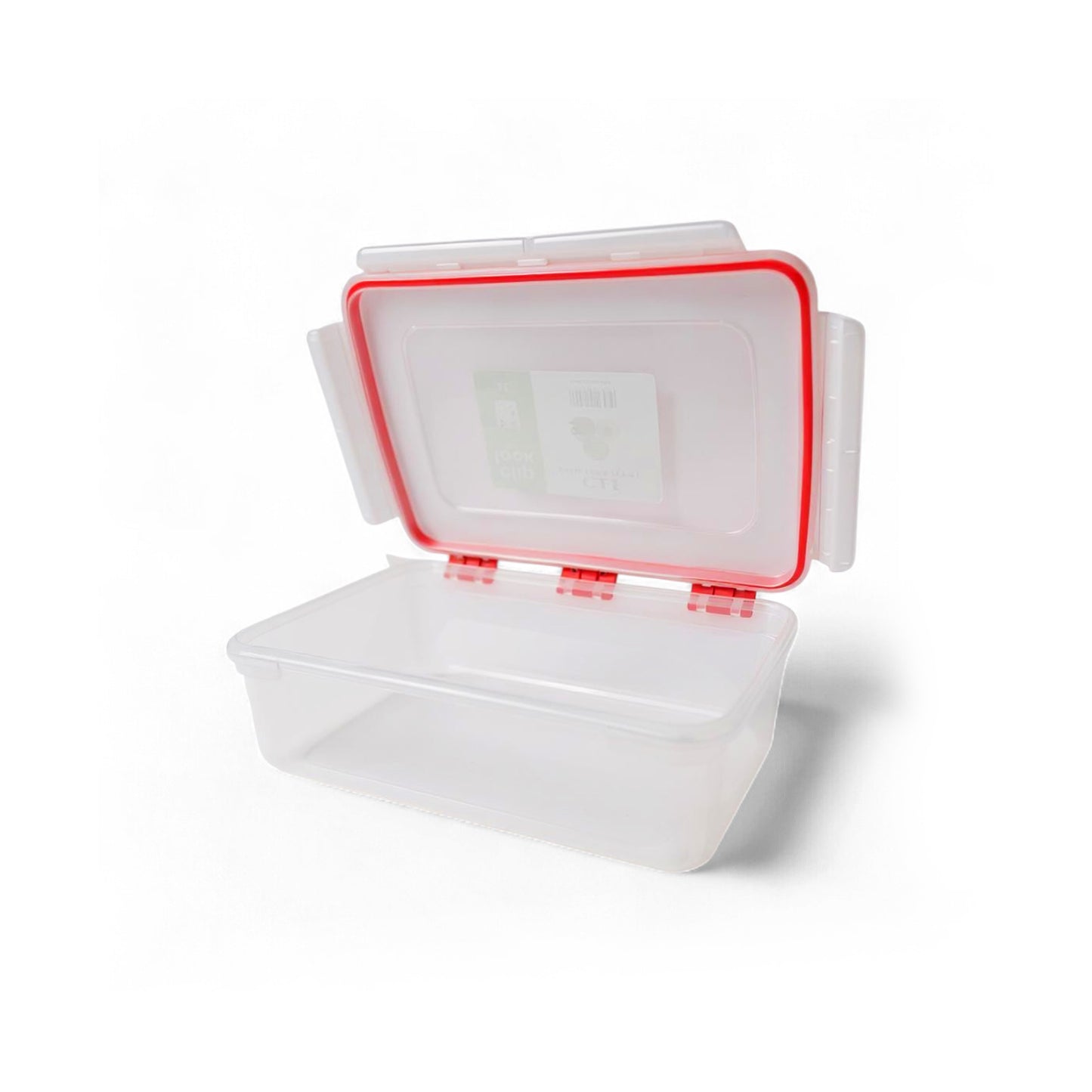 CH Wilko 2Lt Clip Lock Rectangular Container Red