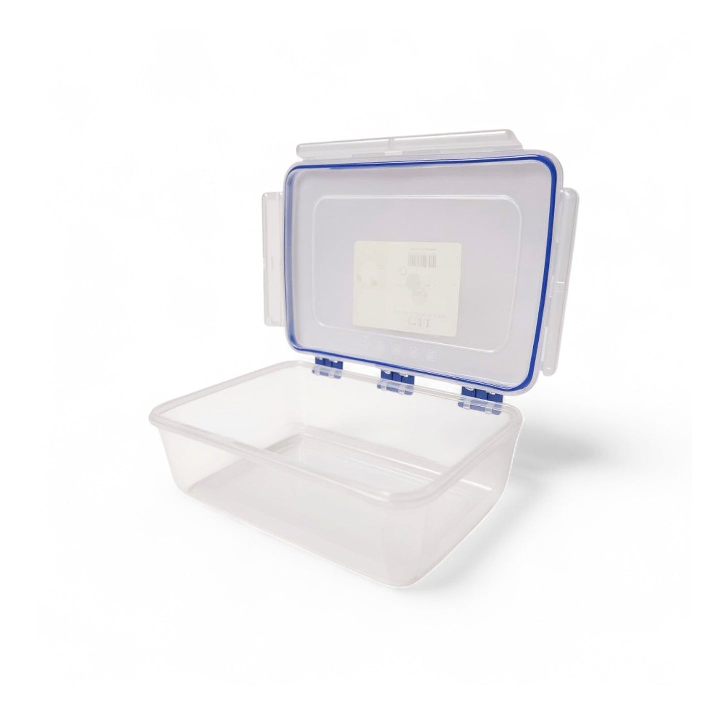 CH Wilko 2Lt Clip Lock Rectangular Container Blue