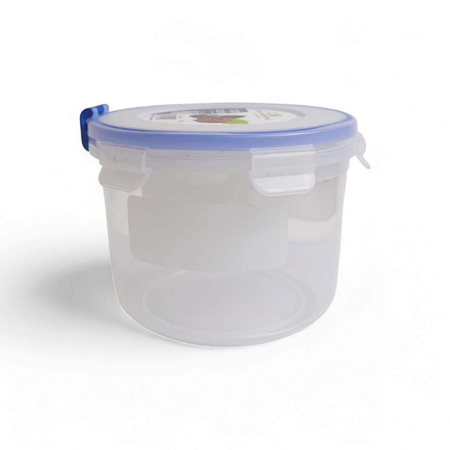 CH Wilko 1100ml Clip Lock Lunch Plus Container Clear & Blue