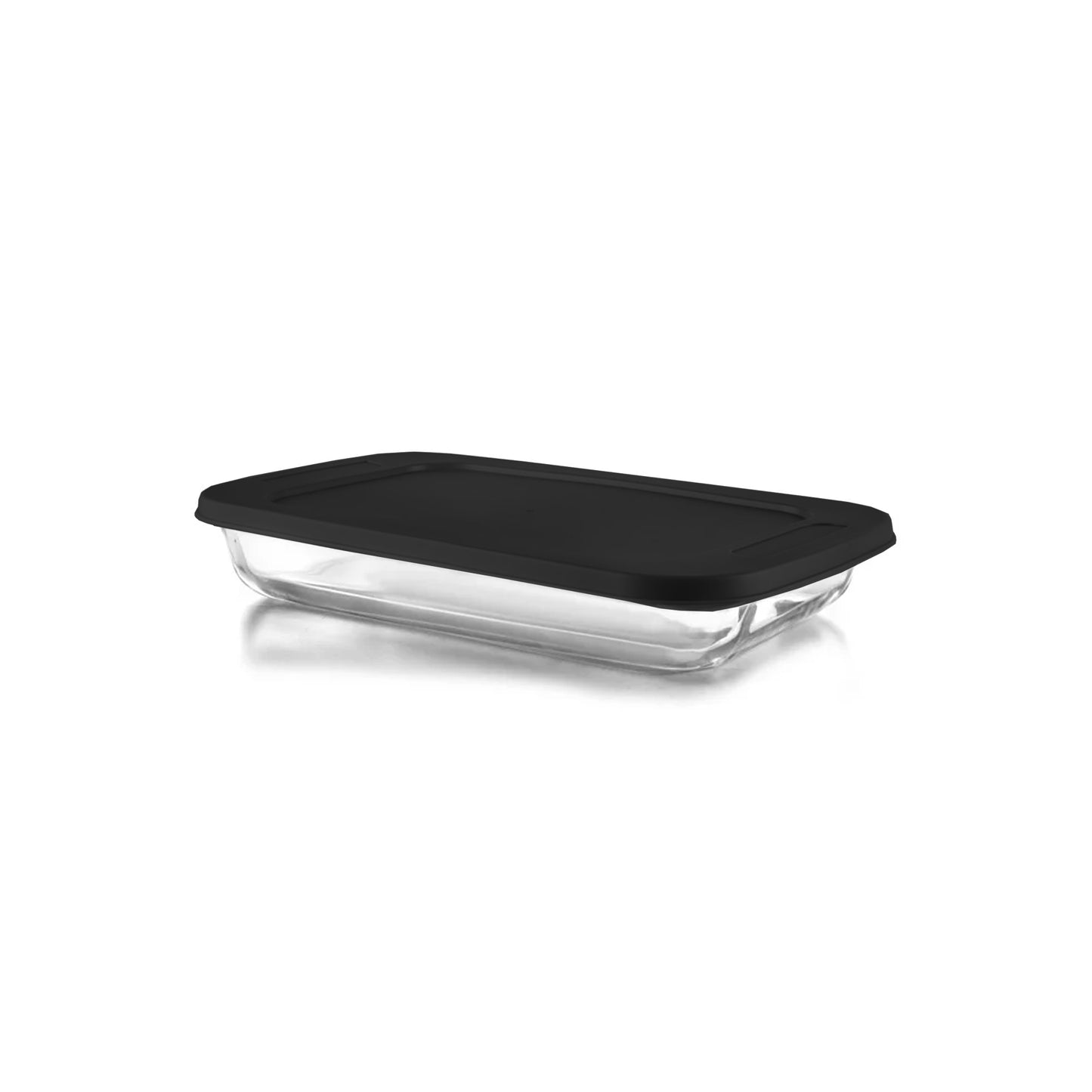 CH 2.2Lt Rectangular Glass Casserole Black