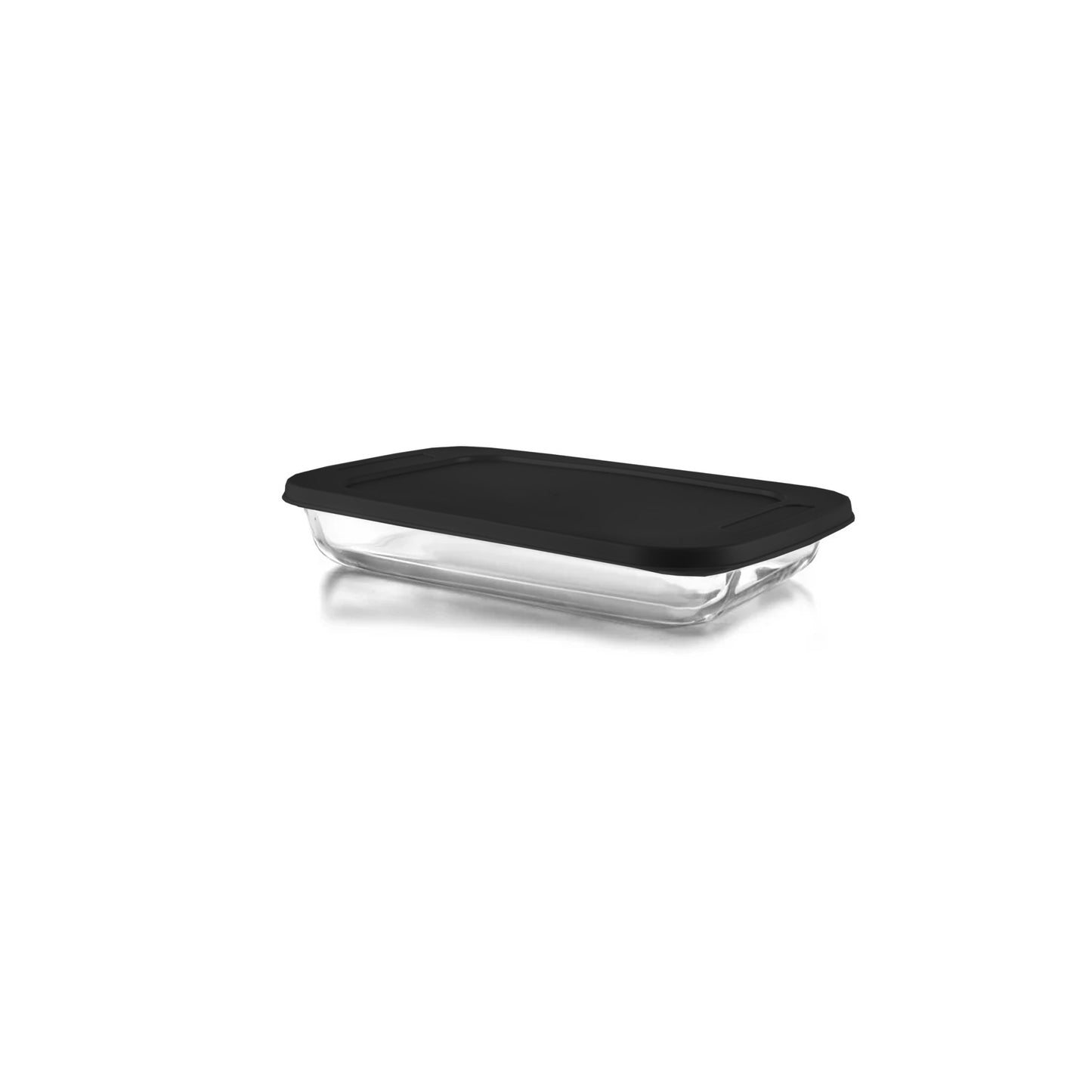 CH 1.6Lt Rectangular Glass Casserole Black