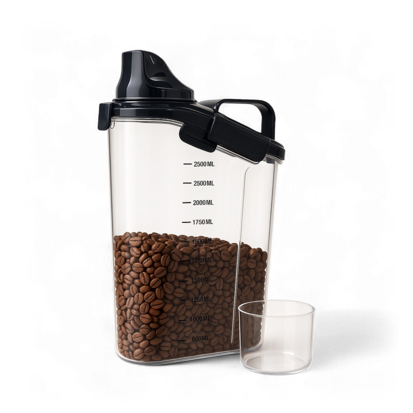 CH 2.5Lt Canister with Measuring Cup Clear