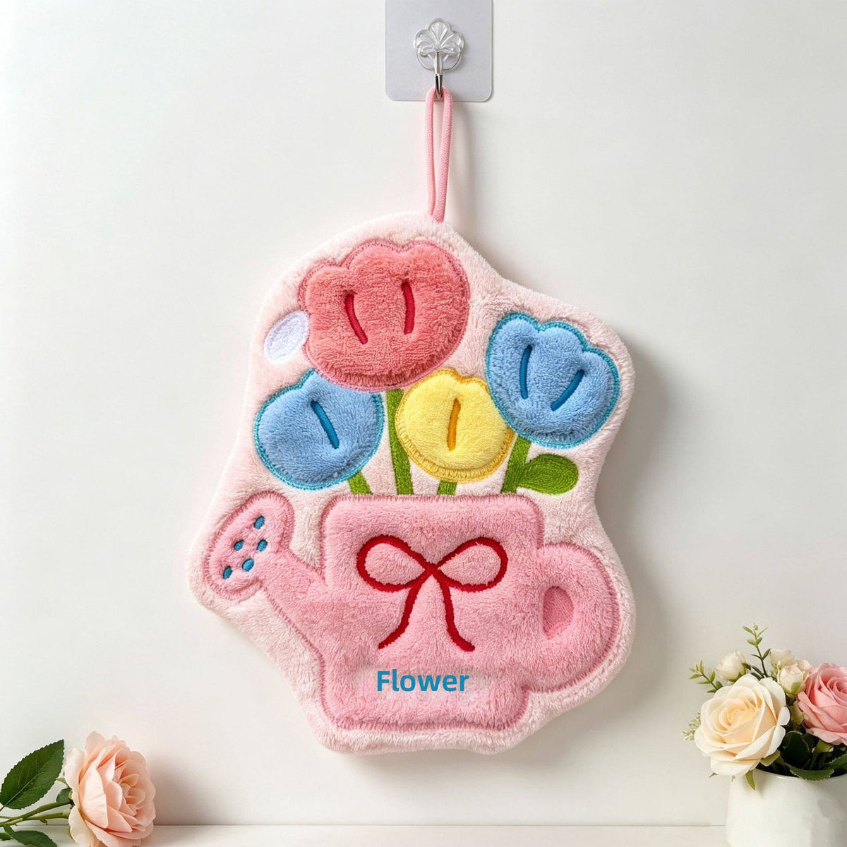 Cartoon Face Bouquet Hand Towel - Assorted