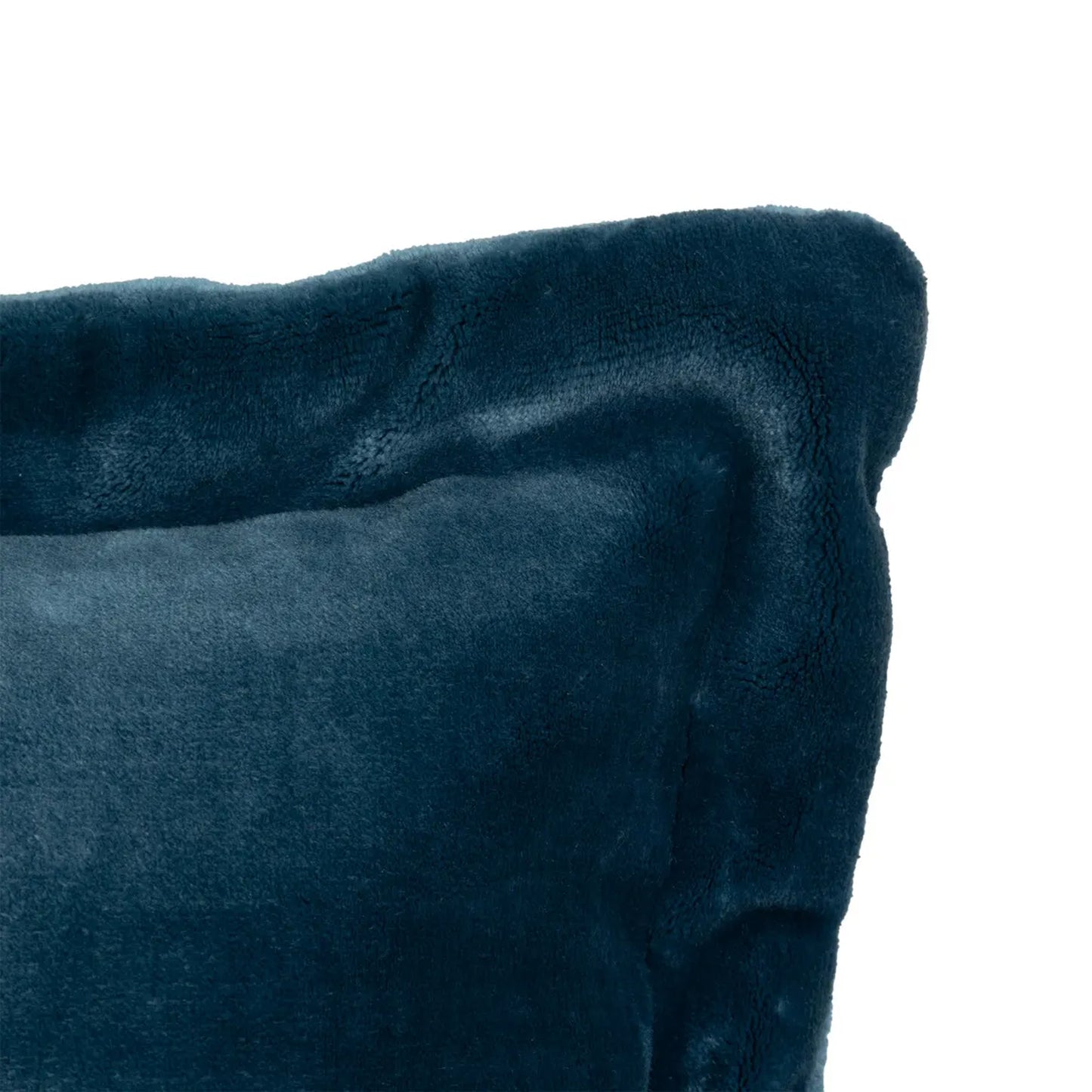 Atmosphera Cuddly Flannel Cushion Aegean Blue