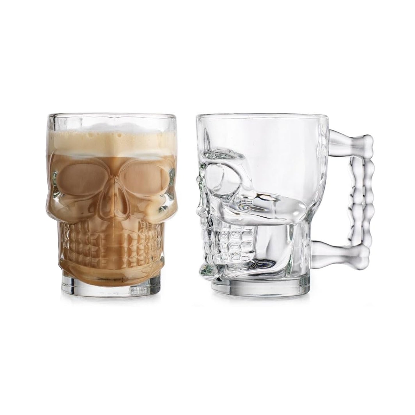 Kitchen Life 450ml Skull Mug Clear