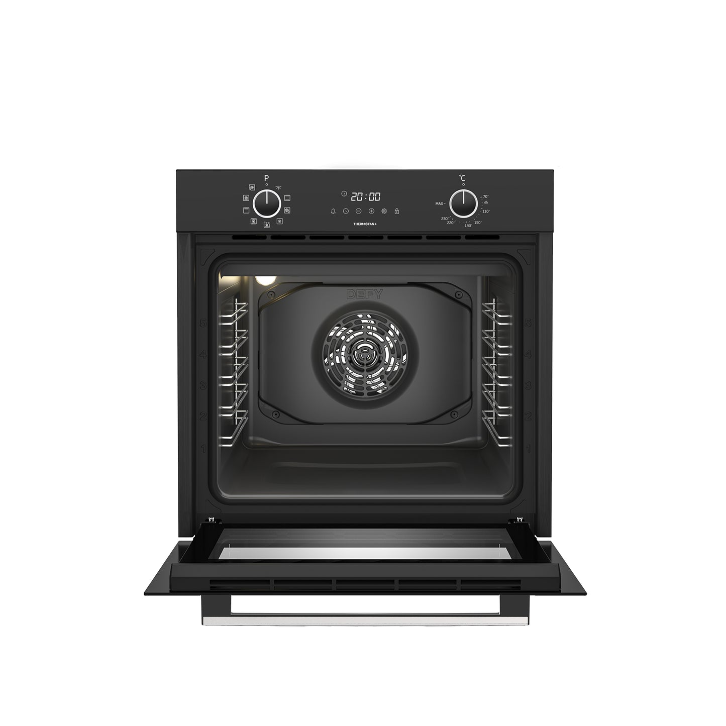Defy 60cm Built-In Oven with Thermofan+ Black